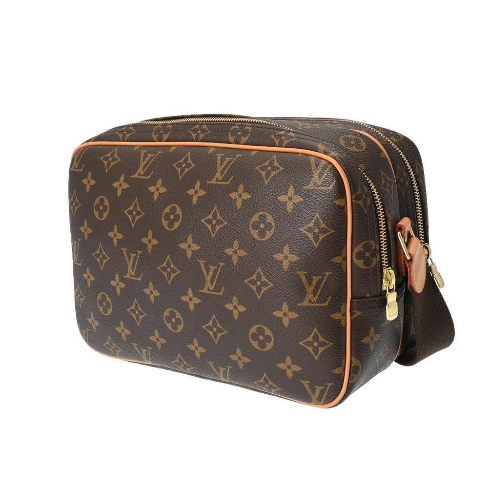 Louis Vuitton Brown Canvas Reporter Monogram Bag Shoulder Brown